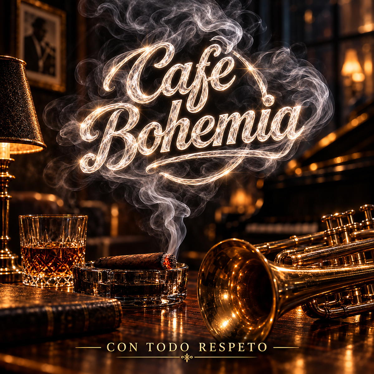 Con Todo Respeto — portada del álbum completo de Café Bohemia, salsa romántica