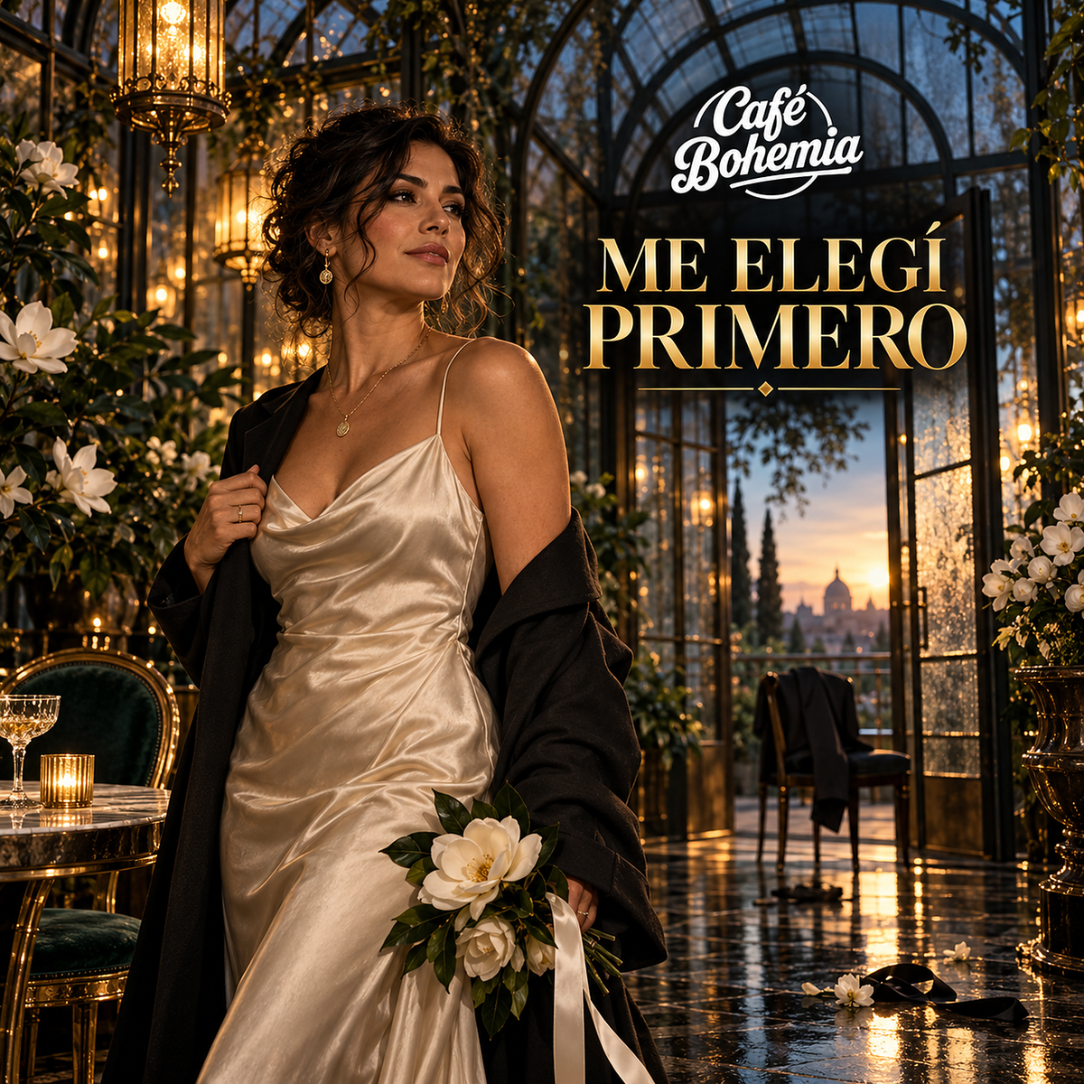 Me Elegí Primero — portada del single digital de Café Bohemia, salsa romántica