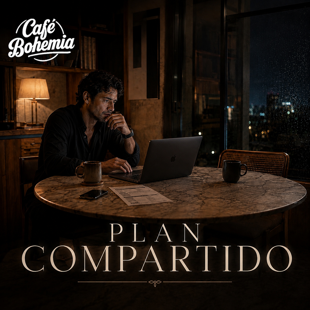 Plan Compartido — portada del single digital de Café Bohemia, salsa romántica