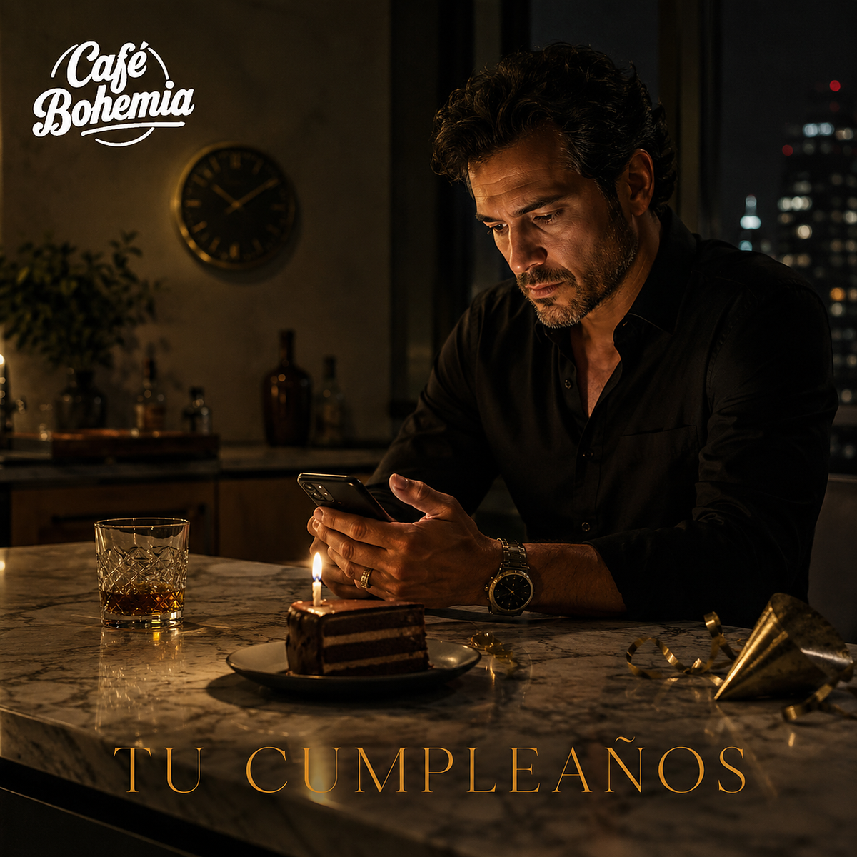 Tu Cumpleaños — portada del single digital de Café Bohemia, salsa romántica